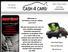 Tablet Screenshot of cash4cars.com.au